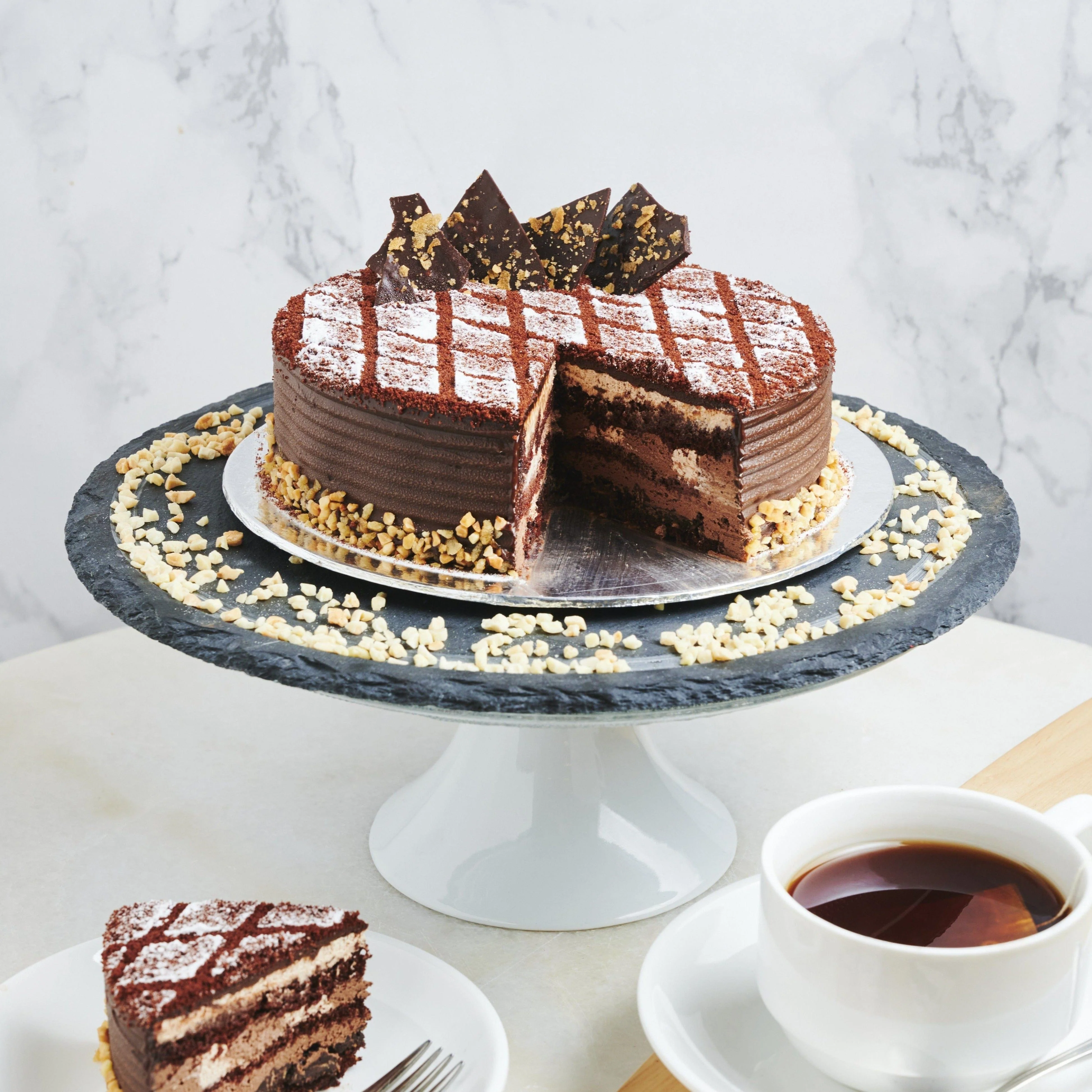 Chocolate Hazelnut Crunch Cake - Image 3