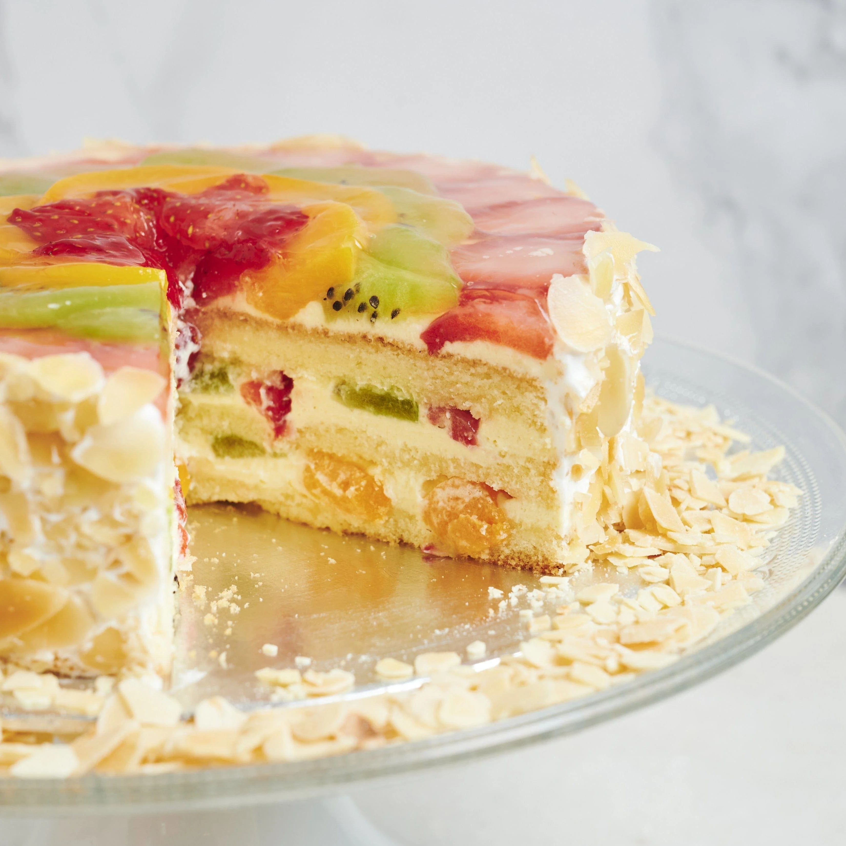 Mixed Fresh Fruit Flan Eggless - Image 3