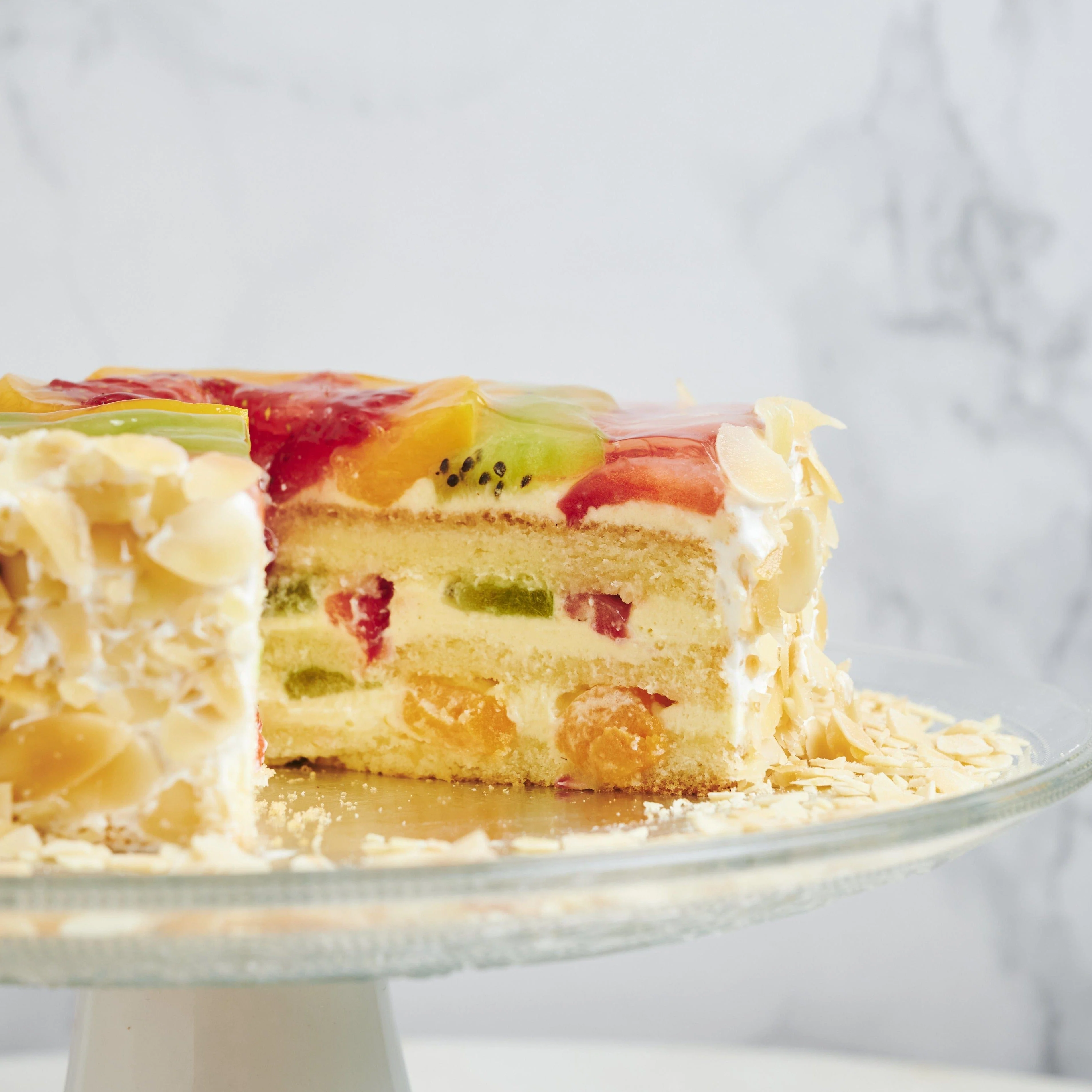Mixed Fresh Fruit Flan Eggless - Image 4