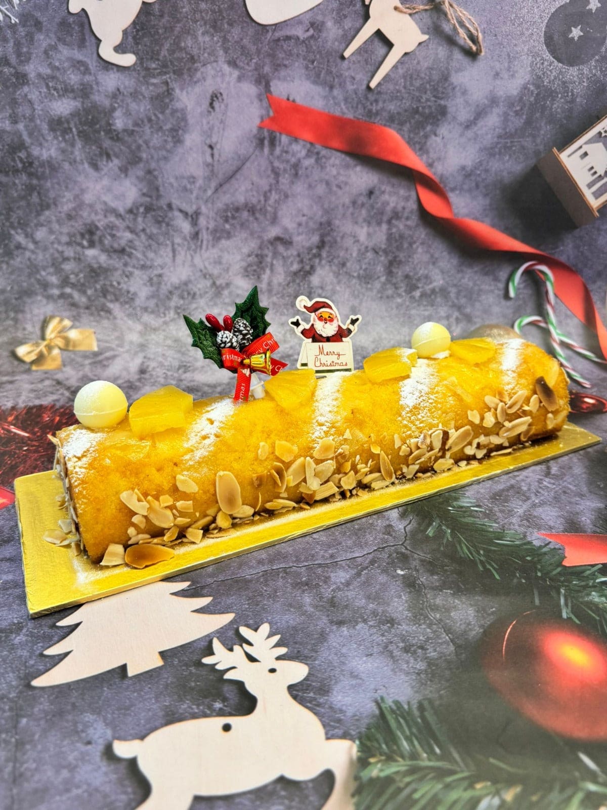 Pineapple with Almond Logcake - Image 3